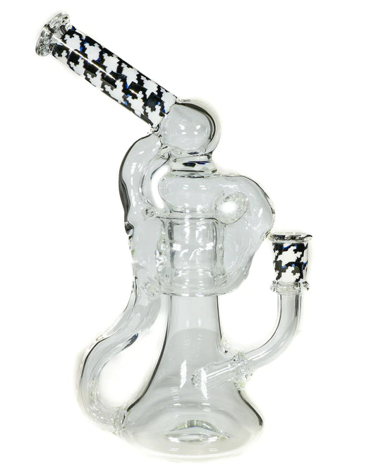 CRUNKLESTEIN - Black and White Houndstooth Ring Toss Recycler