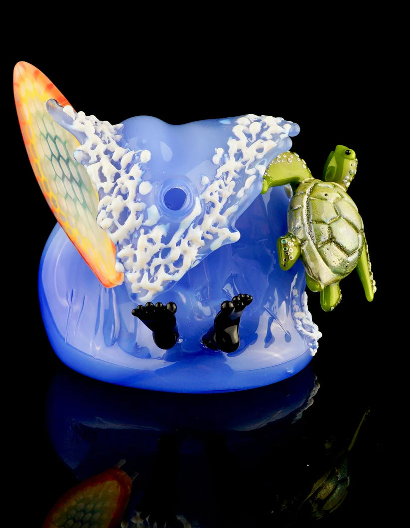 BLACK SAND / JOE PETERS - Planche de surf Rainbow Honeycomb et Honu Wipeout Wave