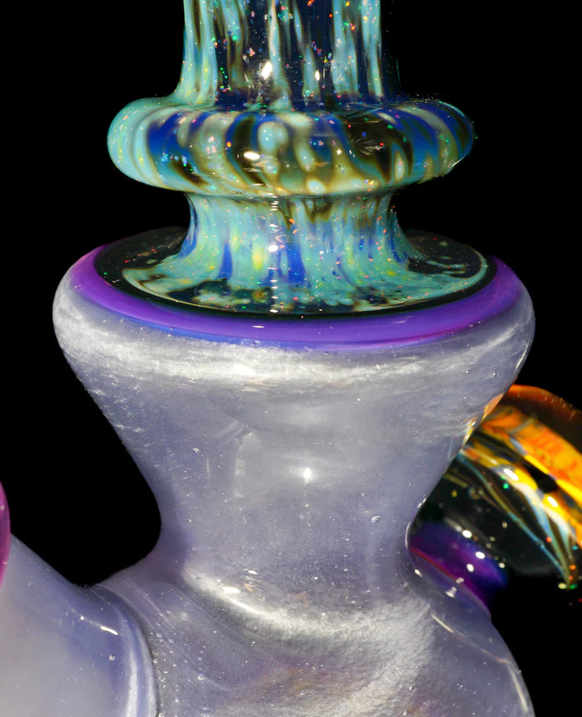 BIG Z / CRUNKLESTEIN - Heisenberg sur UV Blue Satin Crushed Opal Space et Milli Tube