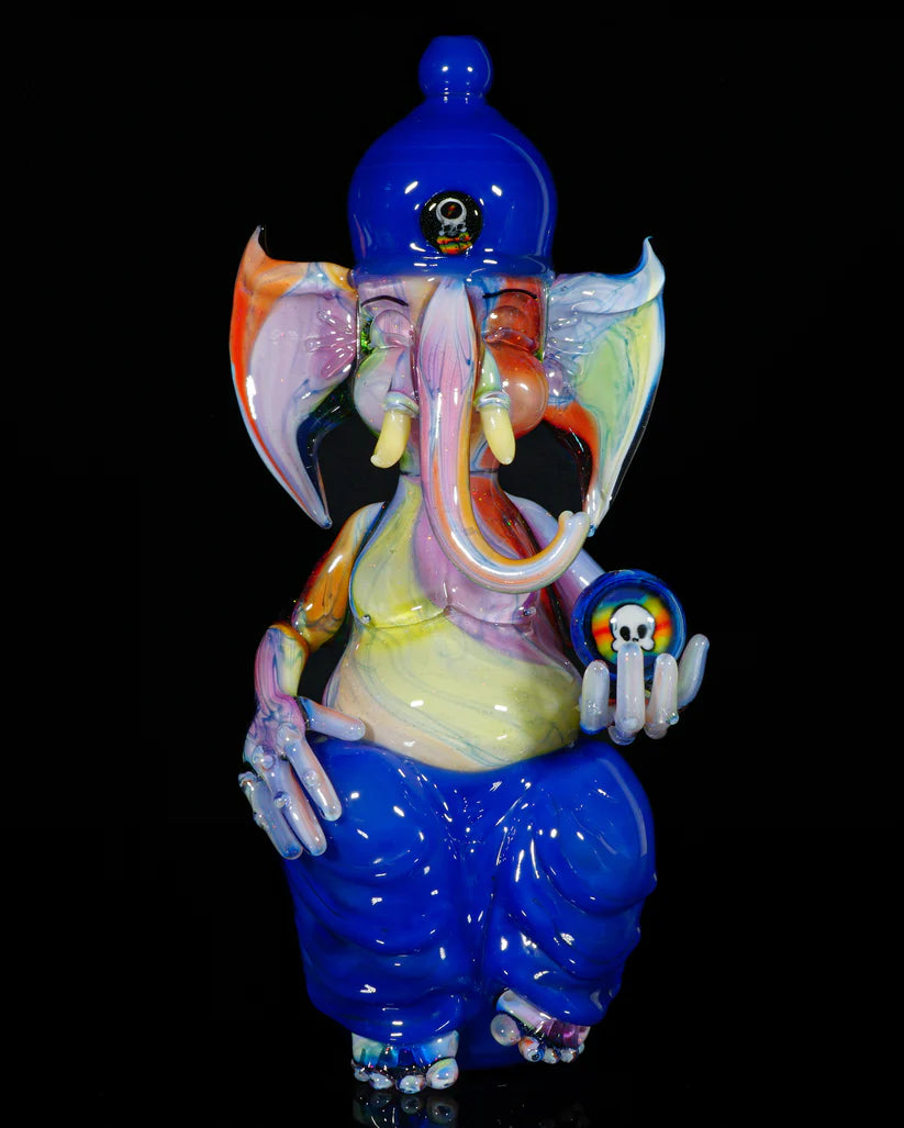 HENDY / SCOMO MOANET - Garabato UV arcoíris de ópalo triturado Ganesha