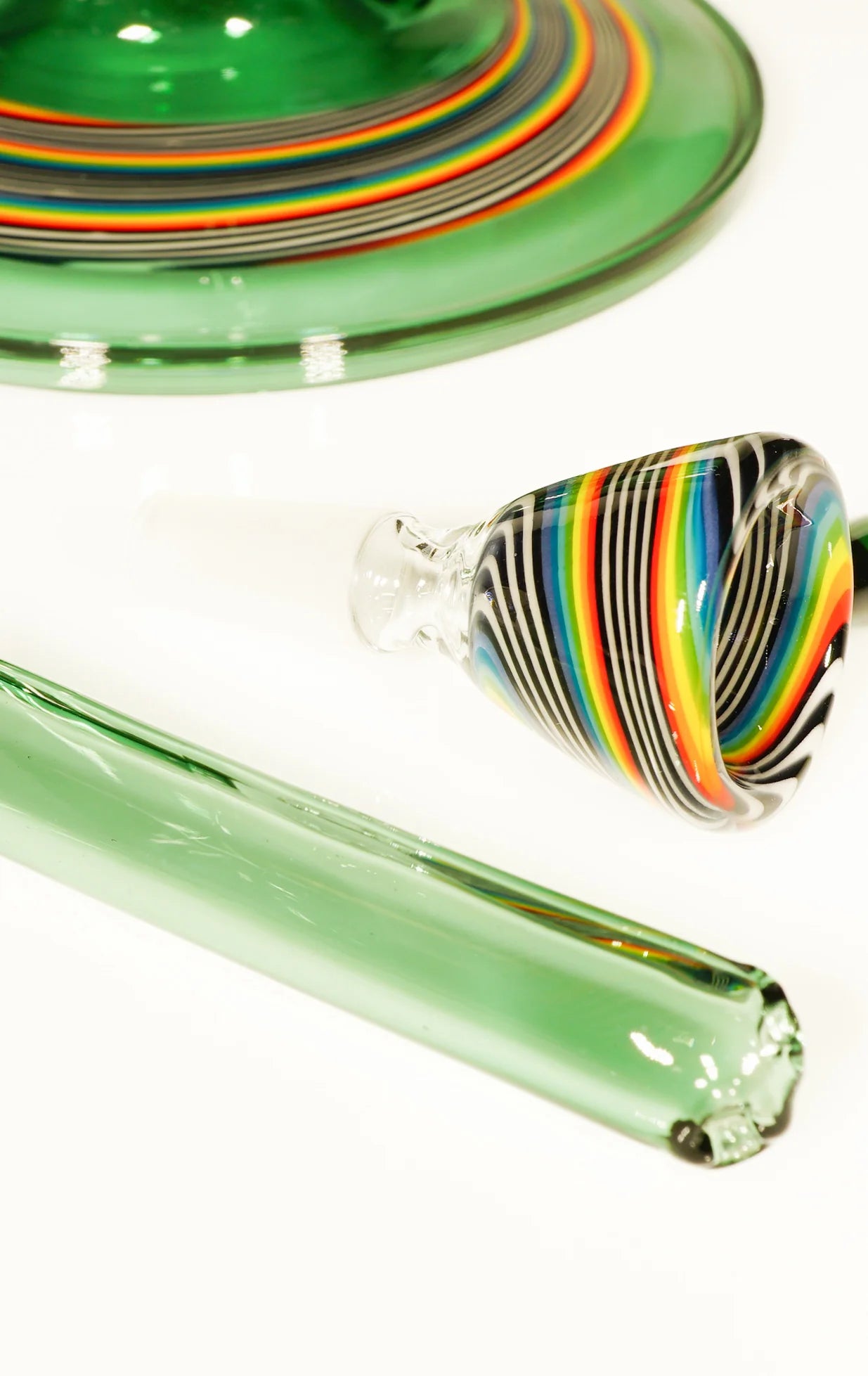 HENDY - Tubo recto Atlantis y Rainbow Jailbird Linework con calavera CFL + tobogán