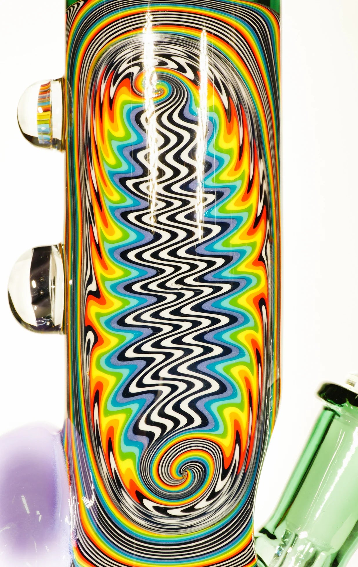 HENDY - Tubo recto Atlantis y Rainbow Jailbird Linework con calavera CFL + tobogán