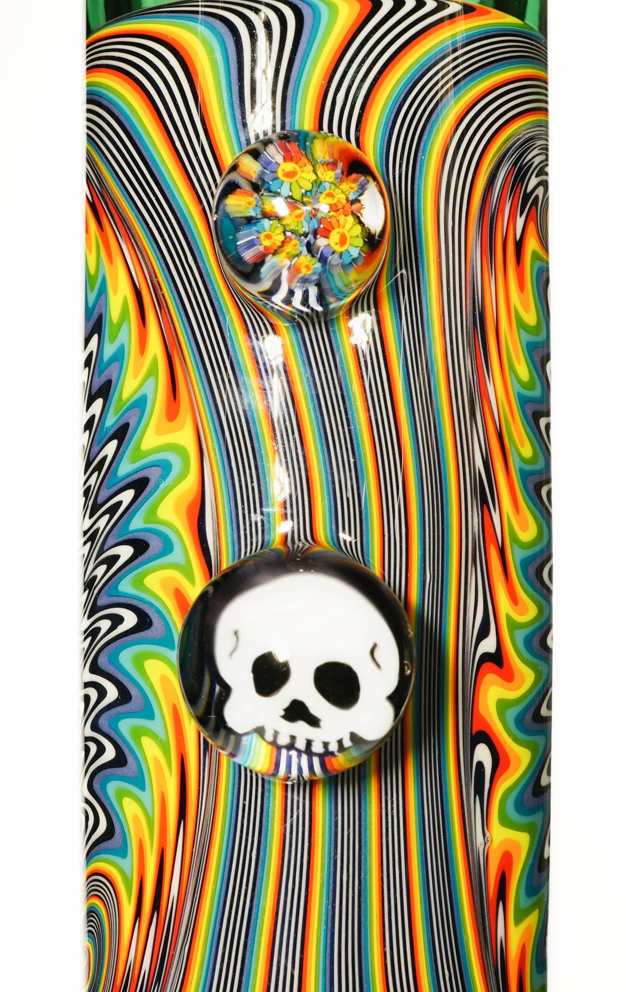 HENDY - Tubo recto Atlantis y Rainbow Jailbird Linework con calavera CFL + tobogán