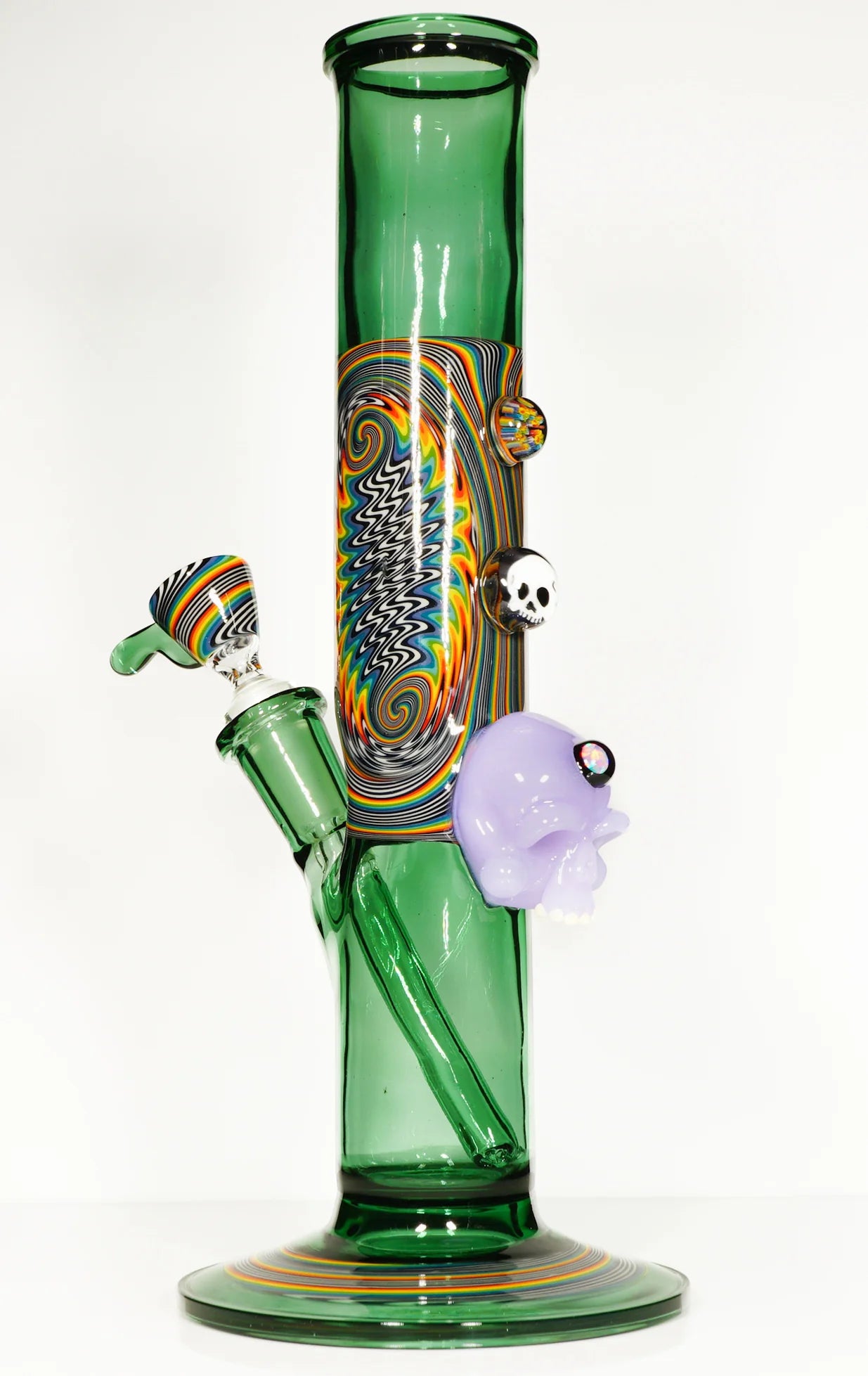 HENDY - Tubo recto Atlantis y Rainbow Jailbird Linework con calavera CFL + tobogán