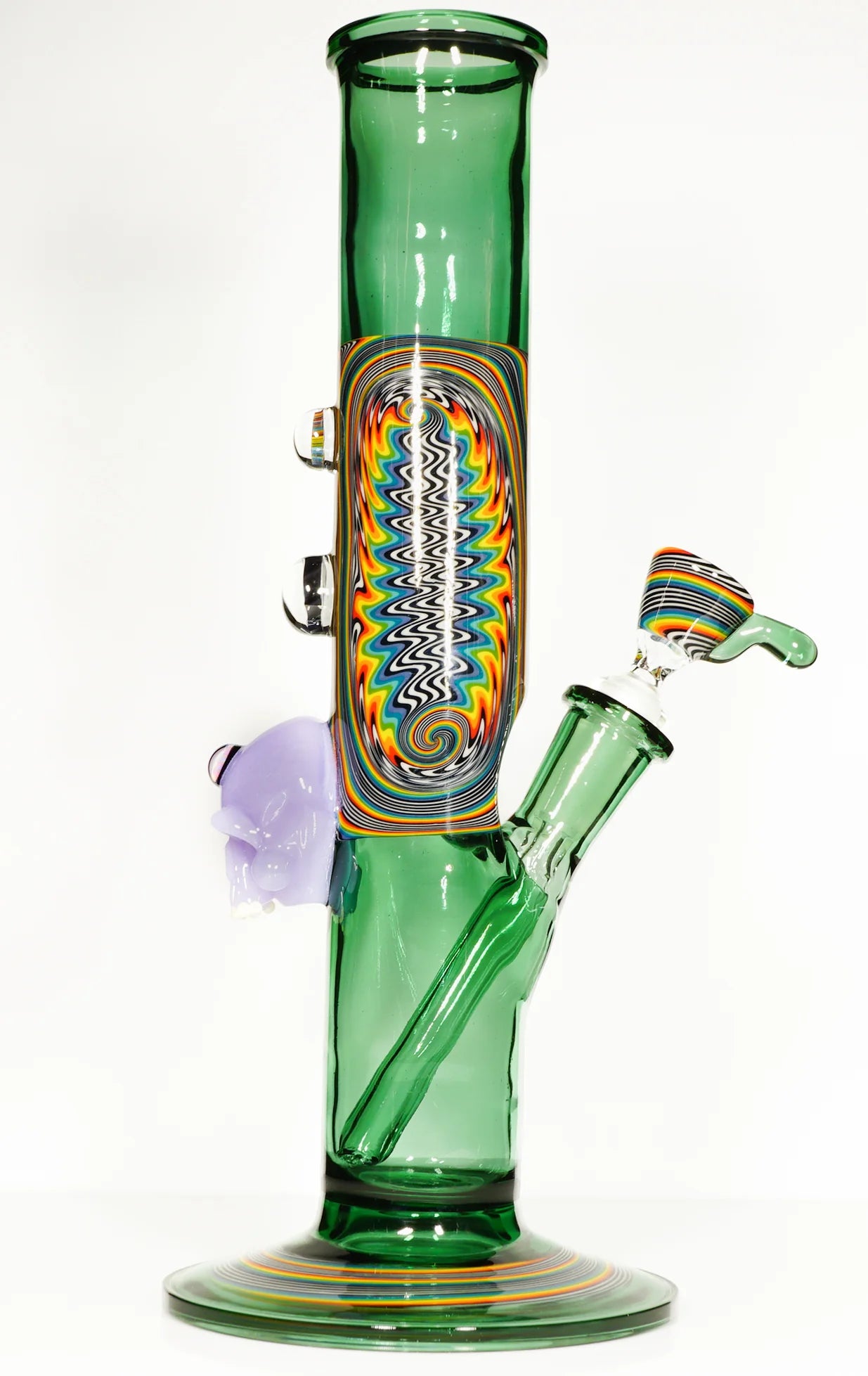 HENDY - Tubo recto Atlantis y Rainbow Jailbird Linework con calavera CFL + tobogán