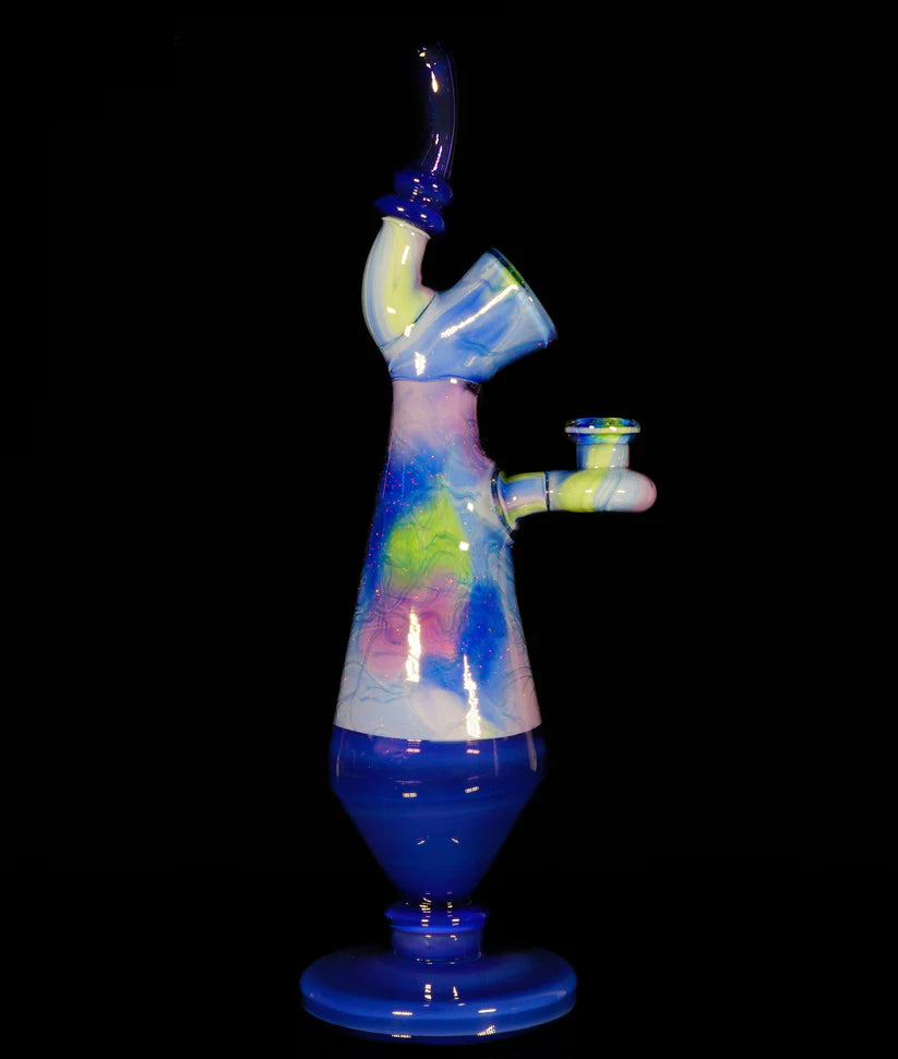 JMASS / SCOMO MOANET - Botella Sherlock de garabato UV de ópalo triturado imperio y pastel