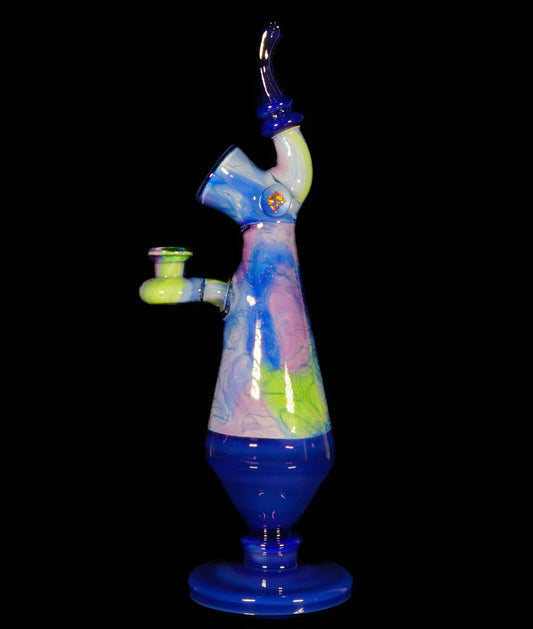 JMASS / SCOMO MOANET - Botella Sherlock de garabato UV de ópalo triturado imperio y pastel