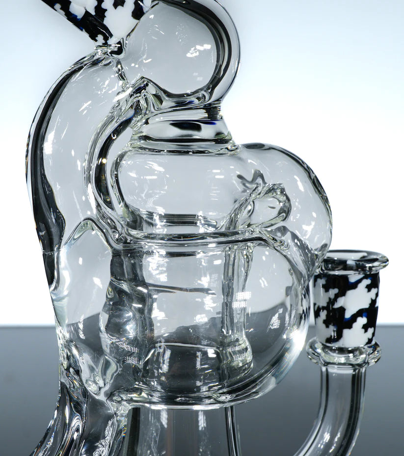 CRUNKLESTEIN - Black and White Houndstooth Ring Toss Recycler